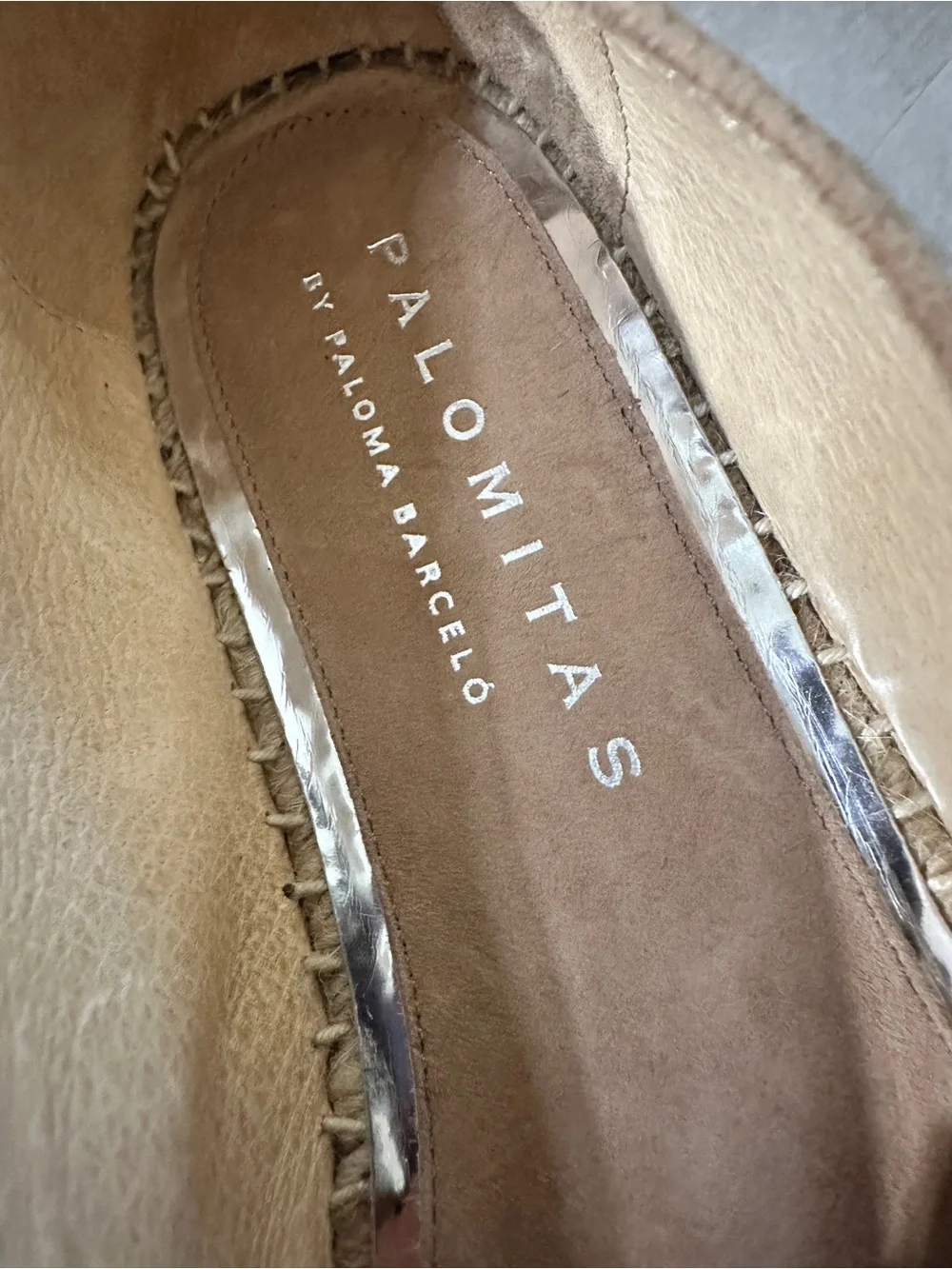 Paloma Barceló Daniela Tan Suede Espadrille Flats with Fringe
